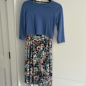 Seraphine Blue Knit Top